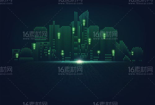 6款科技感电子信息创意背景矢量素材，点亮数字视觉盛宴