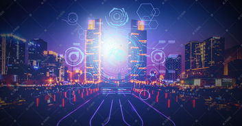 探索未来商务 城市简约科技智能电子商业背景图片免费下载指南——千库网视角